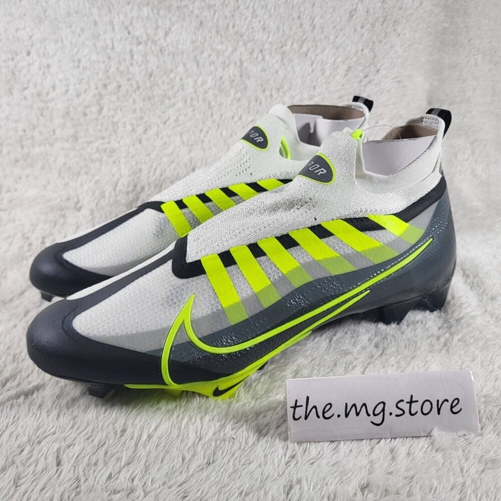 Nike Vapor Edge Elite 360 Flyknit Black White Volt 2022 DQ3558 071 Sz 12 NWOB - Picture 2 of 8